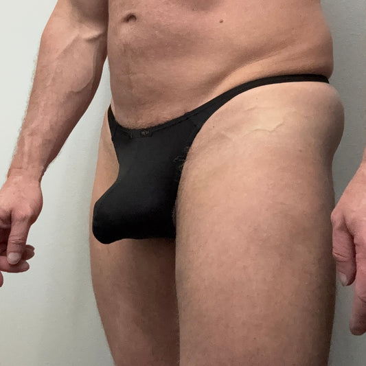 Black Thong - Worn