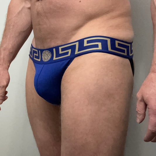 Versace Blue Jockstrap - Worn