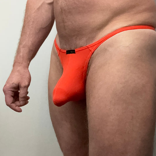 Orange Thong - Worn