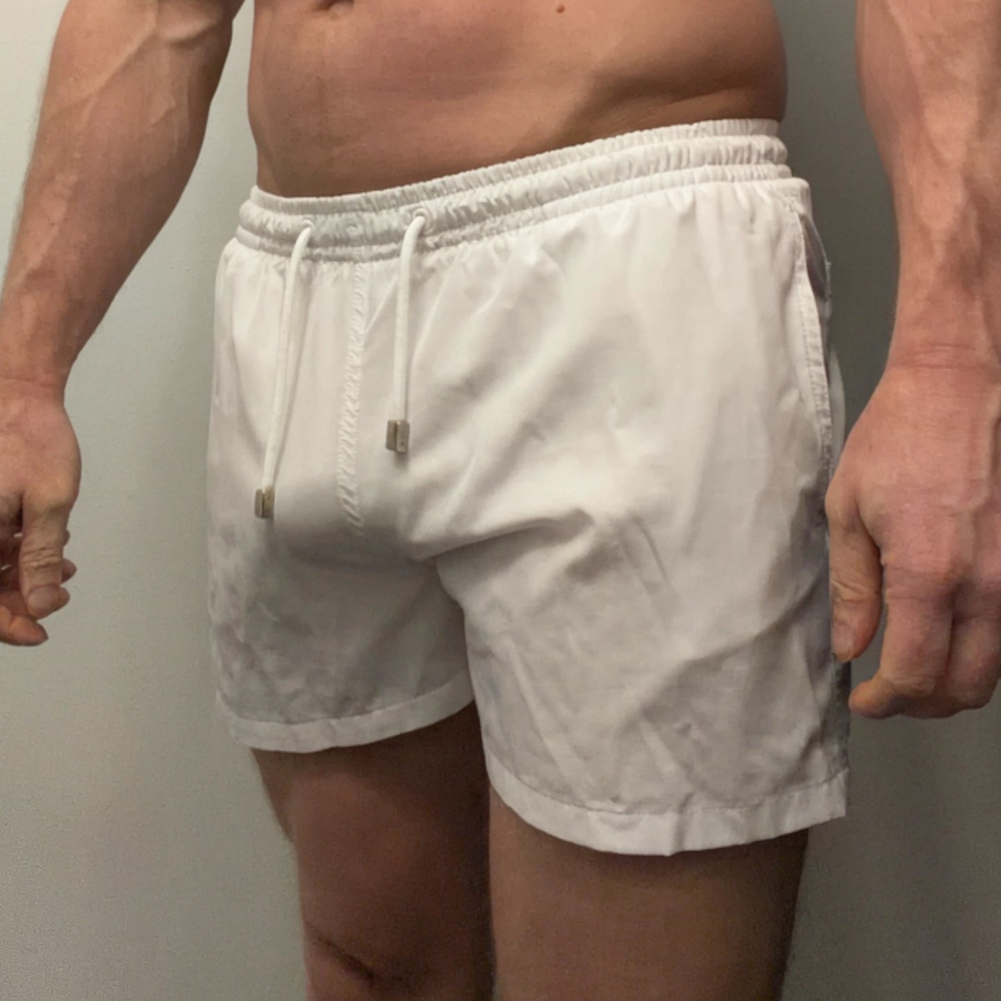 White Swim Trunks - Freshly Worn