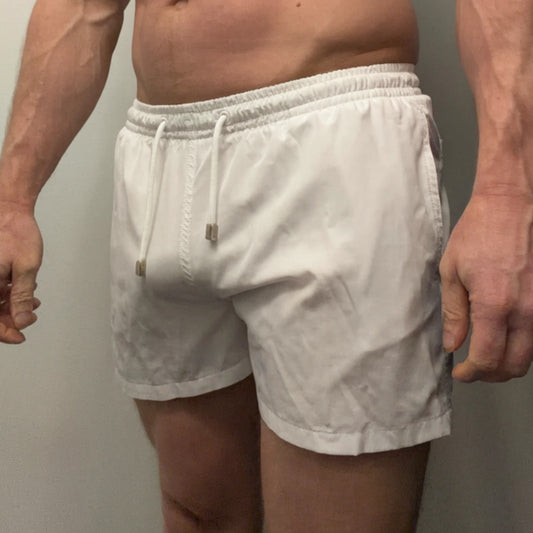 White Swim Trunks - Freshly Worn